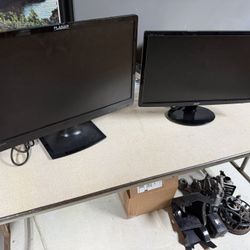 (2) LCD Computer Monitors
