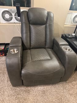Ashley Power Recliner w/ Power Headrest, USB & Cup Holders