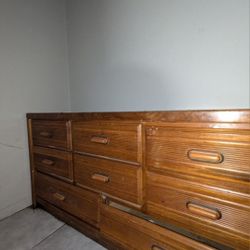Brown Long Dresser with Ample Storage
