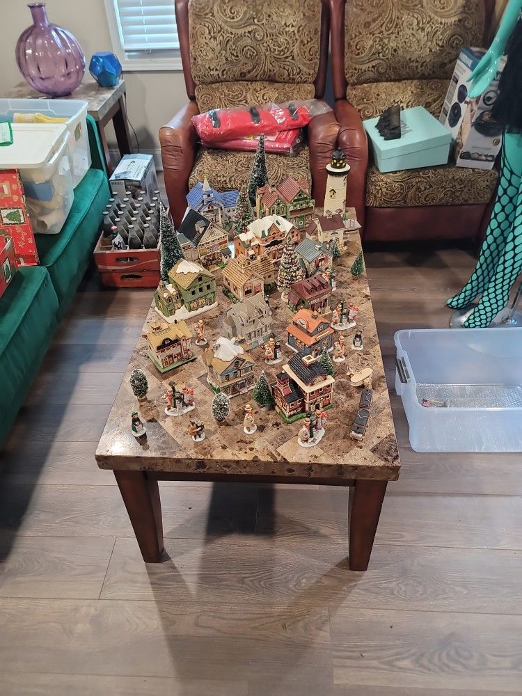 Vintage Schmid Charles Wysocki Village, Accessories, Trees, And Ornaments