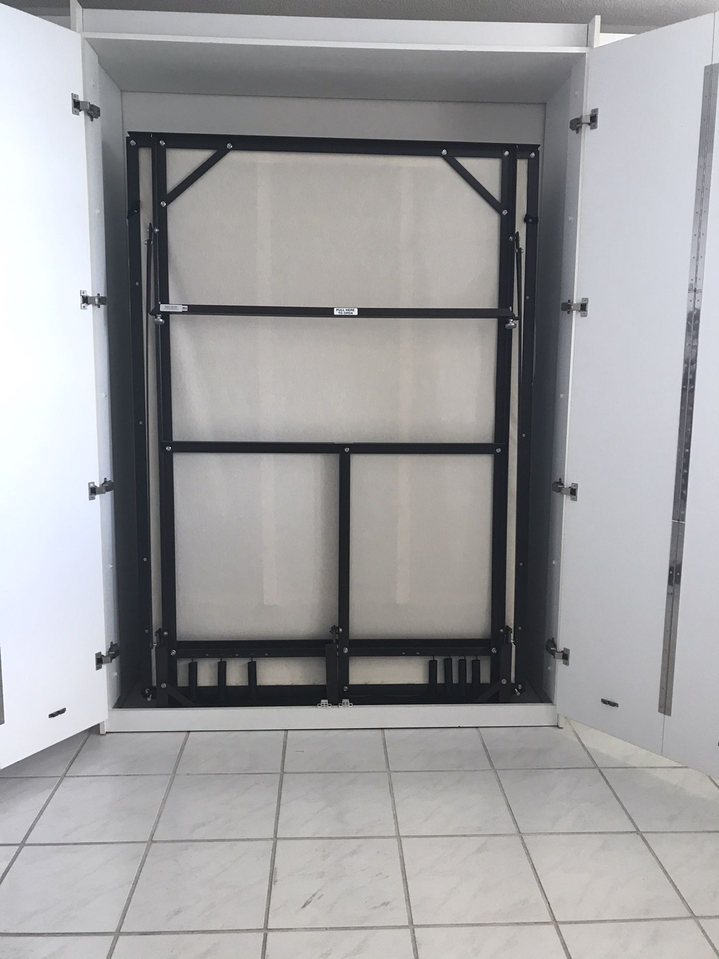 Murphy bed and cabinets
