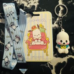 Pochacco ID Holder With Keychain 💖🥰