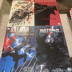 Batman :year One/Brave and the Bold; Winning Card,  King, Heart Of Hush/under   Lot of 4  2 are not new  2 are new sitting in storage for a year 