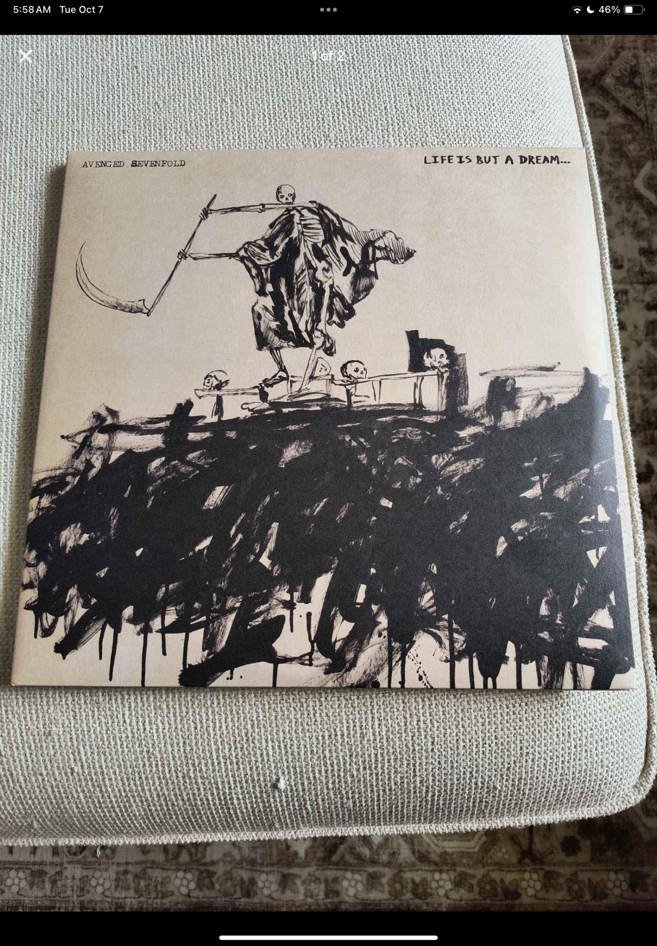 Avenged Sevenfold 'Life Is But A Dream...' Sea Blue - Vinyl Record