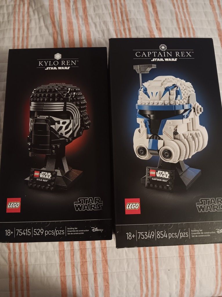 Lego Star Wars Helmets Read Description