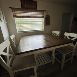 White kitchen table 