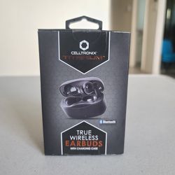 Celltronix Titanium True Wireless Bluetooth Earbuds With Charging Case NIB