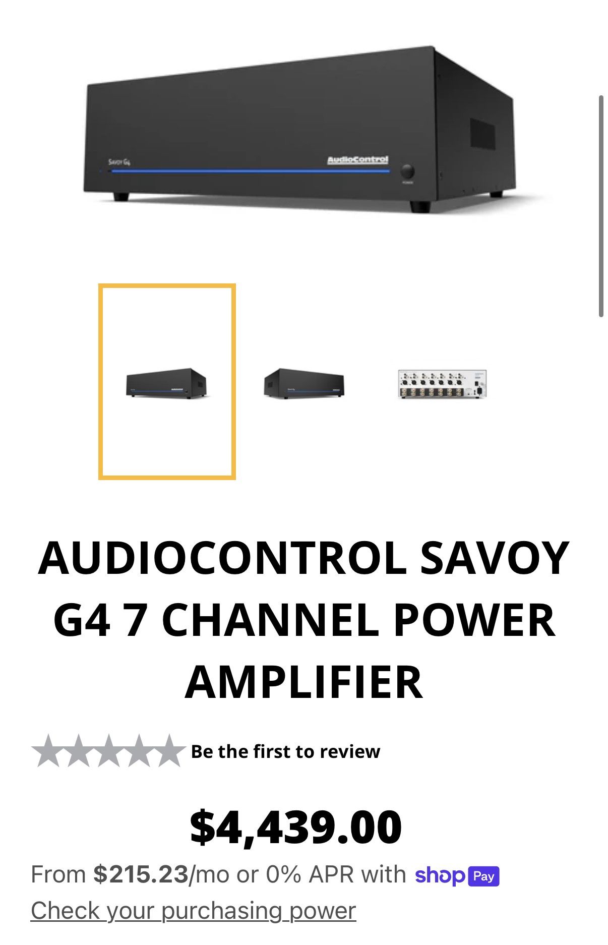 Audiocontrol Savoy G4