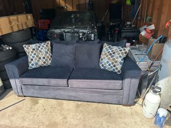 Sofa with pillows
