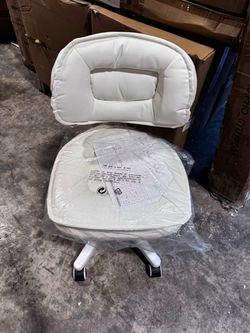 Office Chair with 360 Degree Swivel Wheels, Vanity Chair with Back
