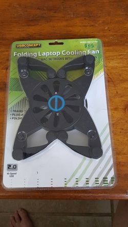 USB CONCEPT Butterfly Folding Laptop Cooling Fan. Still in package. Never opened.