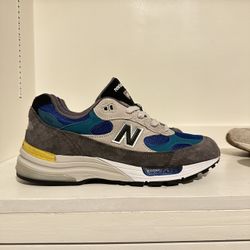 New Balance 992 Colorblock Grey Blue Yellow 