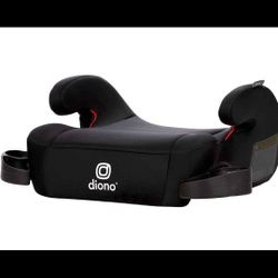 Diono Solana 2 Dual Latch, XL Lightweight Backless Belt-Positioning Booster Car Seat, 8 Years 1 Booster Seat, Black
