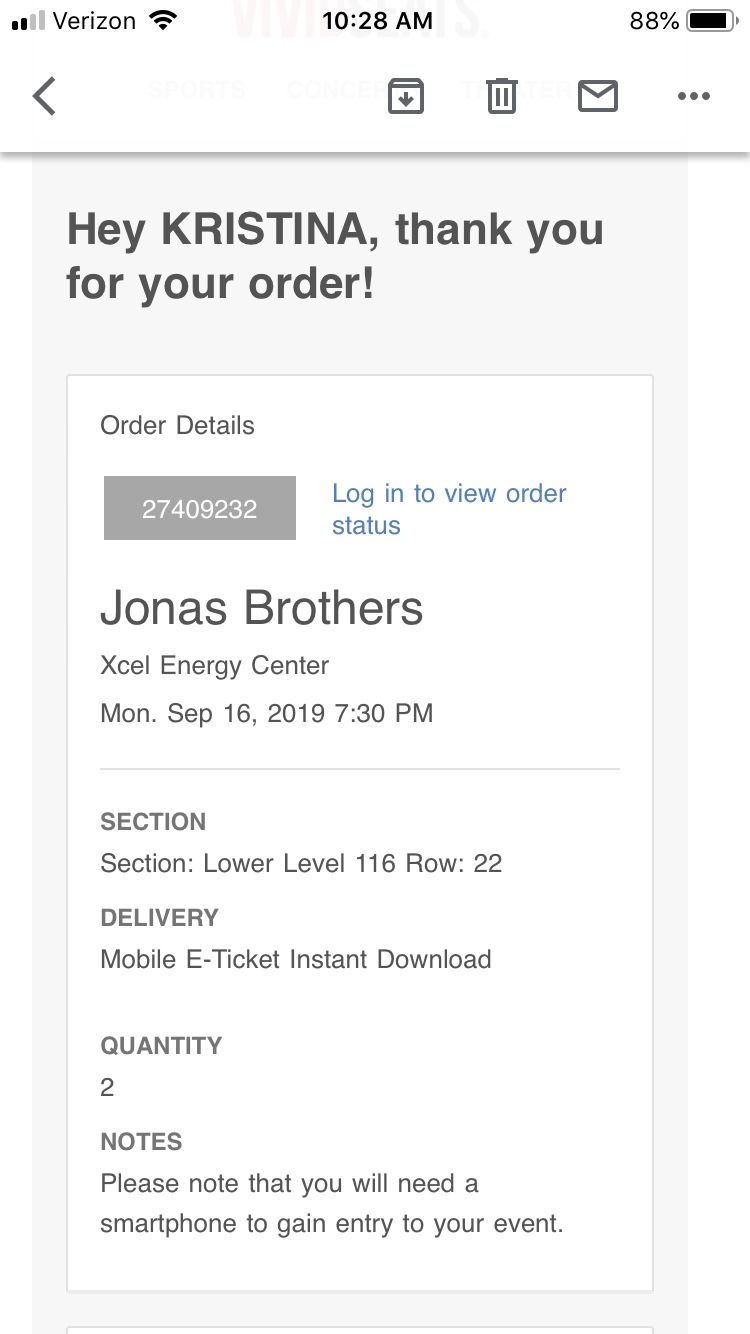 Jonas Brothers Concert