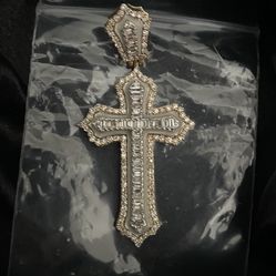Gold diamond cross pendant(send me an offer)