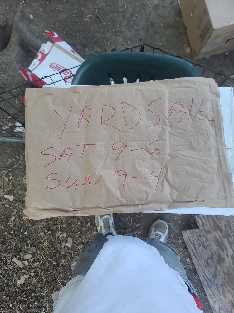 Yard Sale 8/10 9 -6 8/11 9-4