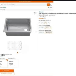Glacier Bay Kitchen Sink