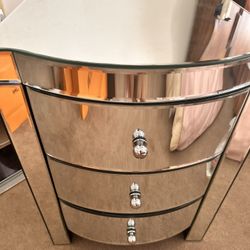 Mirror mirrored Nightstand 