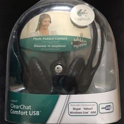 Logitech ClearChat H390 Comfort USB Headset with Noise-Canceling Microphone for Windows and Mac