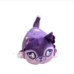 Aphmau MeeMeows Direwolf Aphmau Cat Plush Purple w Stars Collectible Plushie 6”
