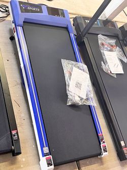 Blue walking pad incline