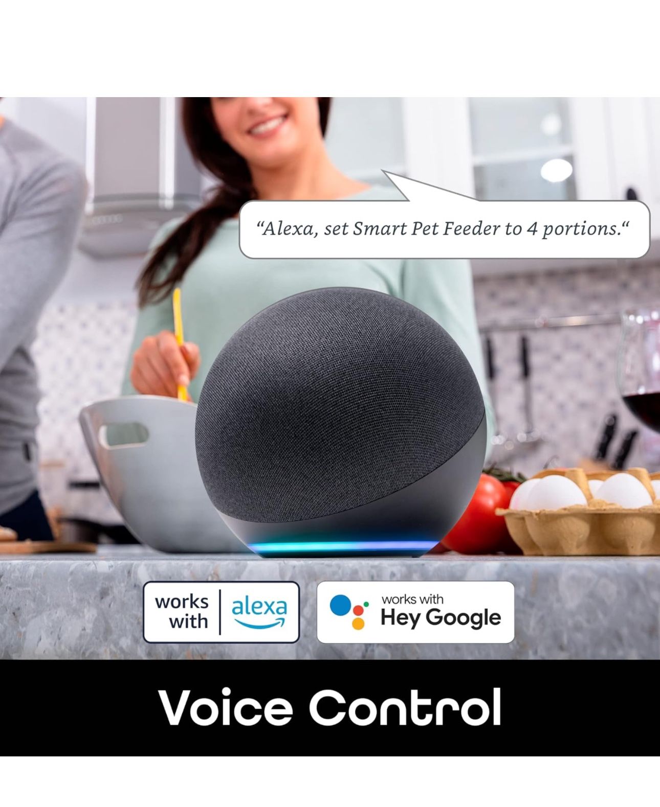 Geeni 7L Automatic Cat Feeders with Smart Home Pet Camera, Timer