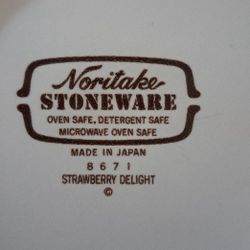 Noritake Stoneware 8671 Strawberry Delight  Set