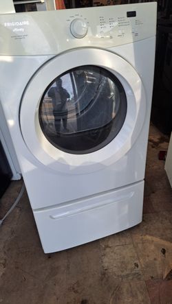 Frigidaire front load washer and dryer set.