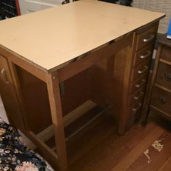 Solid Wood Drafting Desk