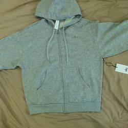 Gray Alo Zip Up Hoodie