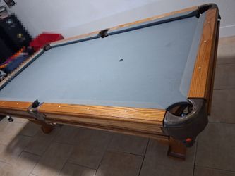 Pool table with accessories