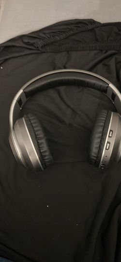 Wireless Over-Ear Headphones Black and Silver