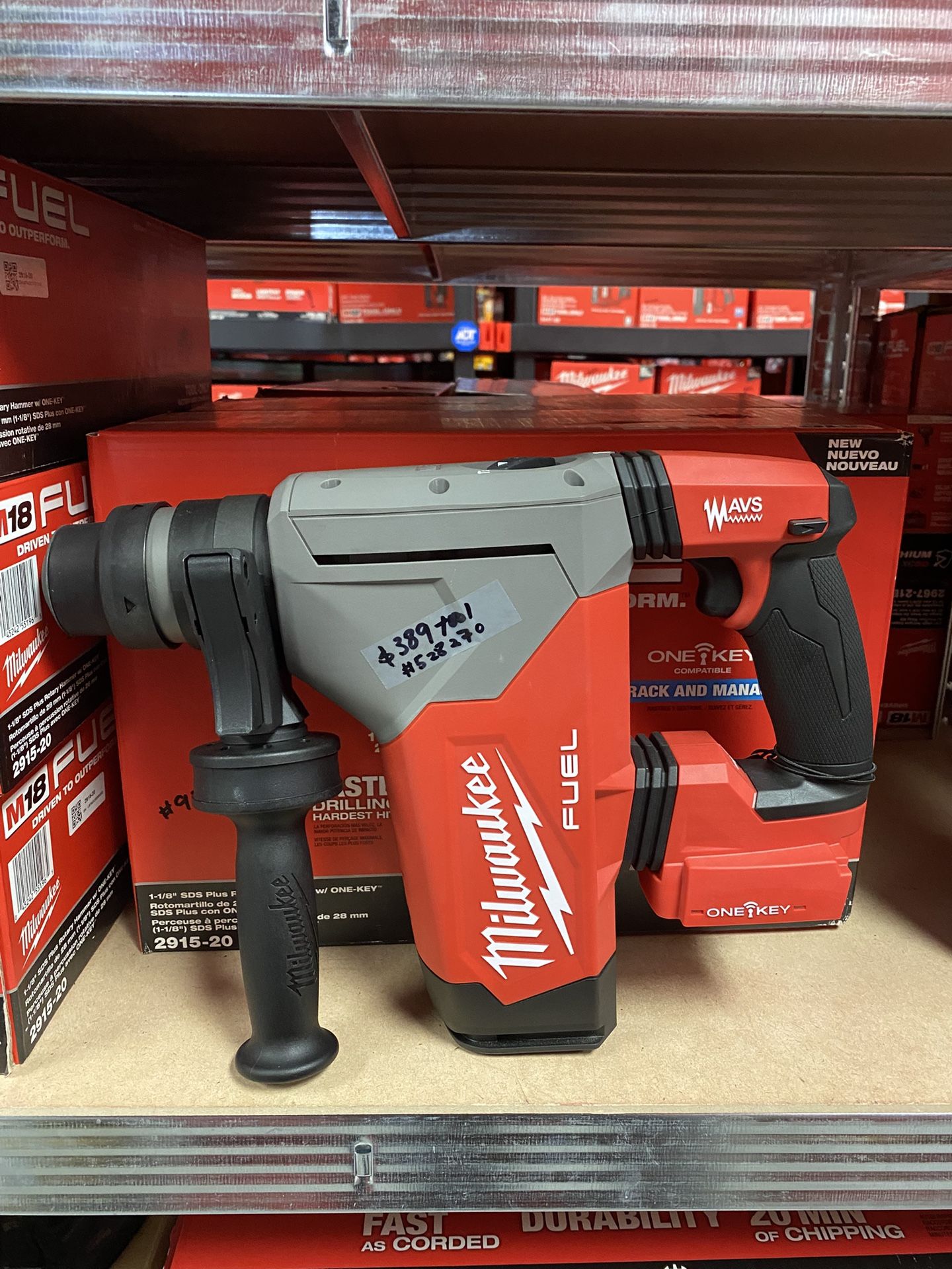 Milwaukee M18 FUEL 18V Lithium-Ion Brushless Cordless SDS-Plus 1-1/8 in. Rotary Hammer Drill (Tool-Only)