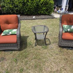 3 Piece Patio Furniture Set