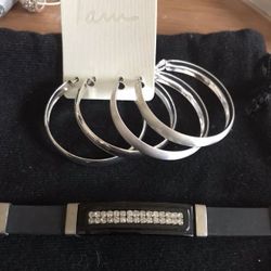 Silver Hoop Earrings