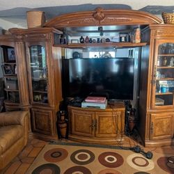 Real Wood 6 piece Entertainment stand $22,000