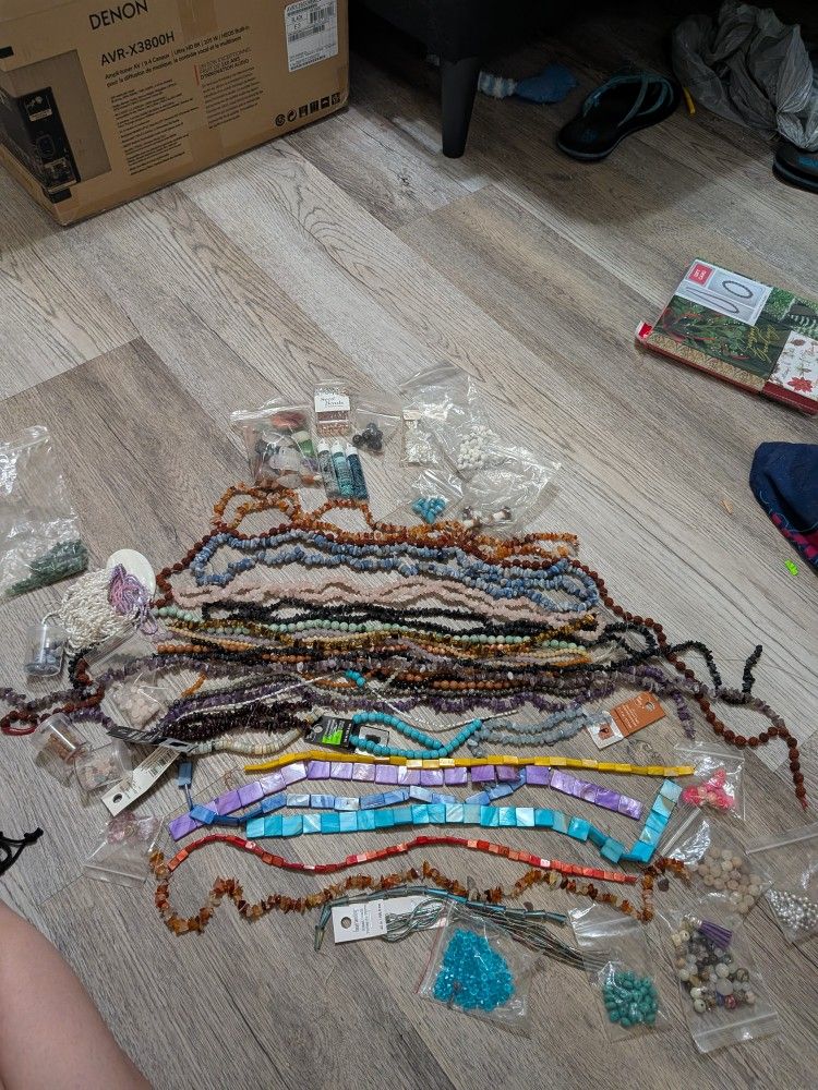 Large Jewelry-Making Lot – Beads, Tools, Charms & Supplies