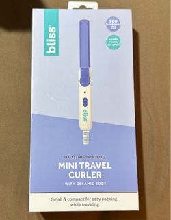 Bliss mini travel curler with ceramic body