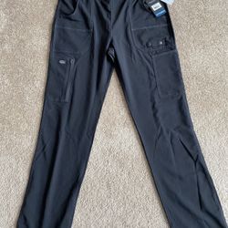 New Dickies Women's Knit Elastic Waistband Tapered Leg Scrub Pant