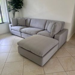 New Grey Sofa Cloud Couch Sectional