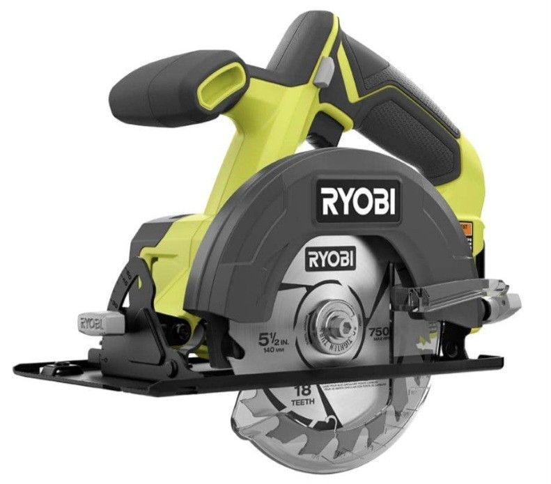 NEW RYOBI ONE+ 18V Cordless 5 1/2 in
Circular Saw (Tool Only)