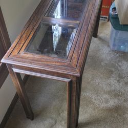 Hardwood Dark High Table