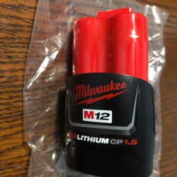 Milwaukee m12 1,5Ah Battery New