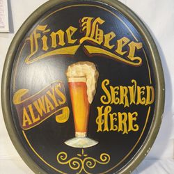 Vintage 3D Beer Sign 