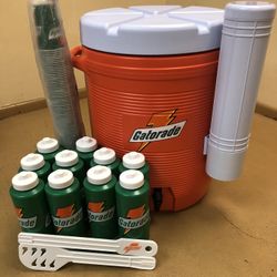 Gatorade 5 Gallon Orange And White Cooler