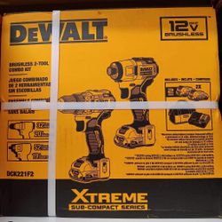 Dewalt New Kit Drill And Impact 12v XTREME 