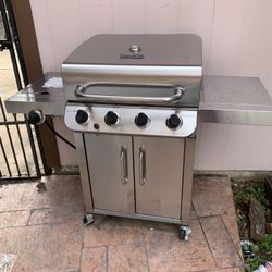 Stainless steel barbecue pit