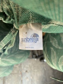 Green Genuine Sunbrella Chair Cushions 22 WideBy 42 