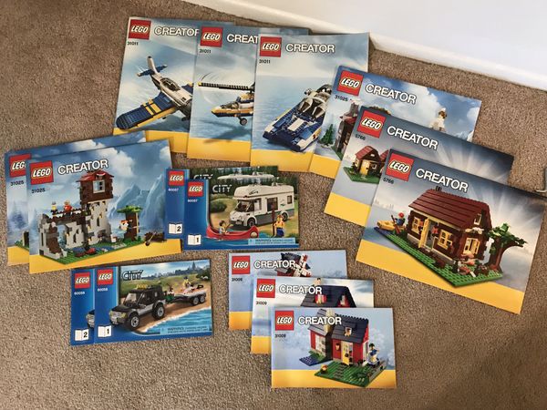 Lego Creator Instruction Books Only For Sale In Tempe Az Offerup
