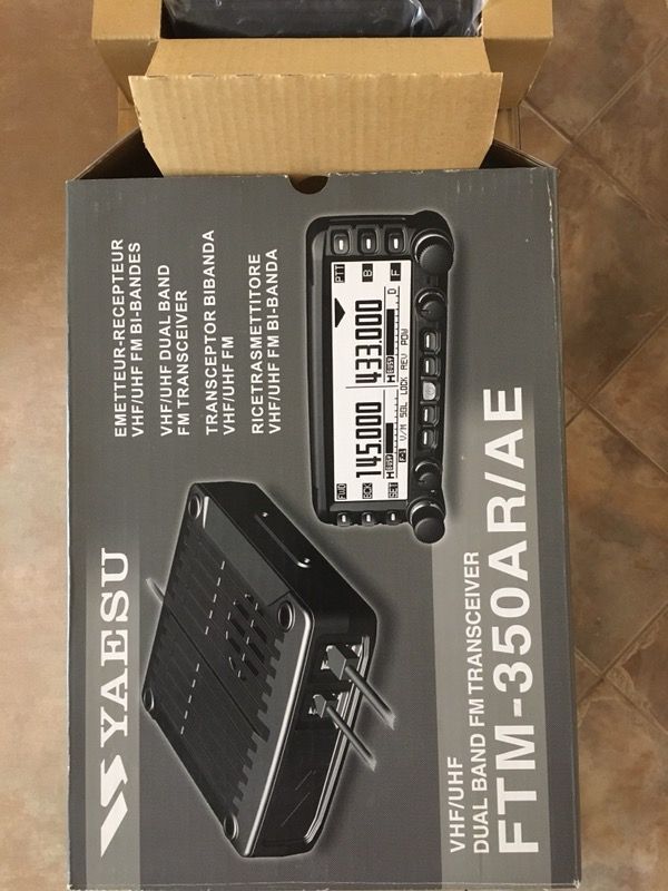 YAESU VHF/UHF FTM-350 AR/AE Dual Band FM Transceiver